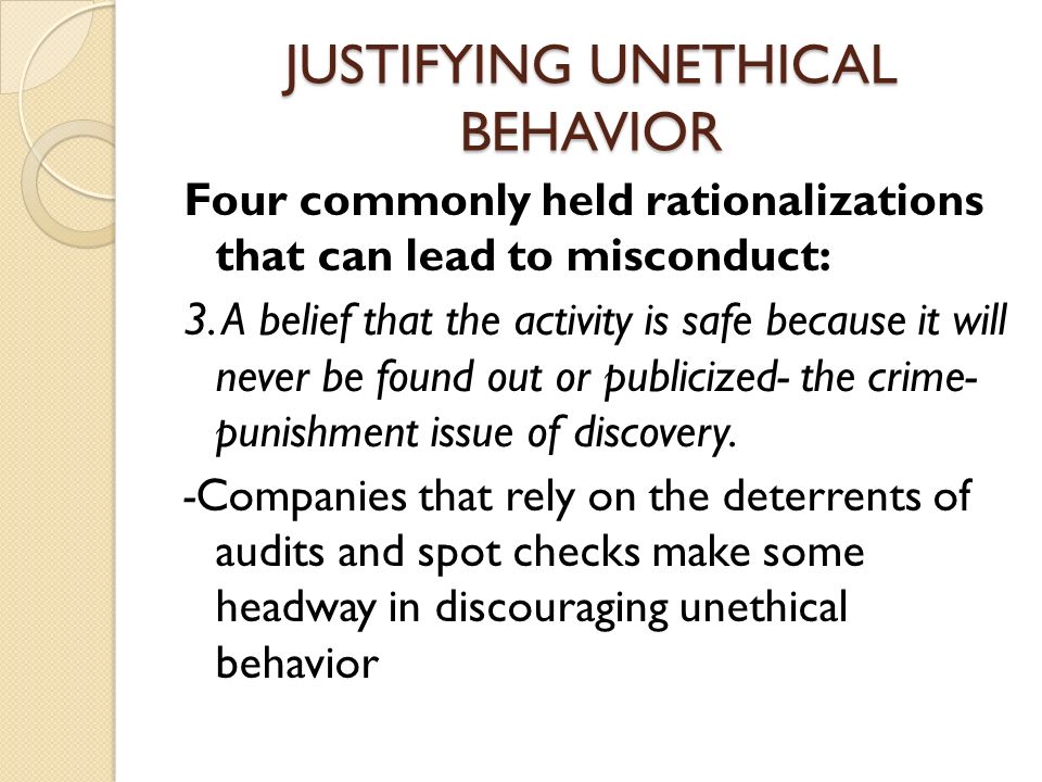 Punishment for unethical behavior in the conduct of research.